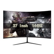 GYFOMA 27 inch 144hz Monitors Gamer LCD Curved displays 1080p HD Gaming monitors for Desktop HDMI compatible Monitor PC