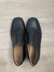 Geox Respira Black Leather Shoes Size 39