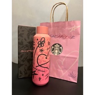 Starbucks Blackpink Tumbler (Blackpink Stainless Steel Waterbottle 20oz) Blackpink Stainless Tumbler