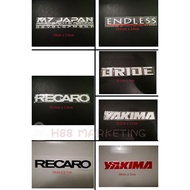 car sticker yakima / RECARO /BRIDE /ENDLESS / M7 Japan sticker / car accessories sticker
