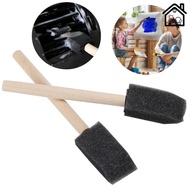 Wooden Black Sponge Brush/Car Grille Cleaner Blinds Duster Brush/Children DIY Graffiti Tools