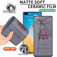 TEMPRED GLASS SPY MATTE CERAMIC SCREEN PROTECTOR SAMSUNG J2 Prime J3 PRO J4 J4+ J5 J5 PRO J6+ J6 J7 