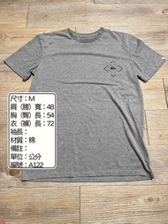 QUIKSiLVER 灰色棉質短T恤