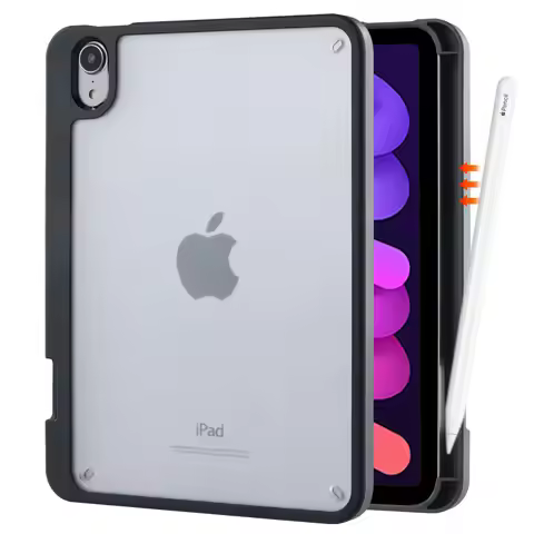 Case for iPad mini 7 (A17 Pro) 2024 & iPad mini 6 (2021) with Pencil Holder, Magnetic Attachment, [P