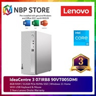 Lenovo IdeaCentre 3 07IRB8 90VT005DMI SFF Desktop PC Cloud Grey ( I3-14100, 8GB, 512GB SSD, Intel, W