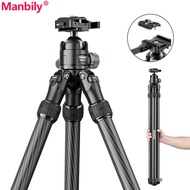 Manbily WZ-2832 Professional Carbon Fiber Heavy Duty Camera Tripods Max.Load 20kg/44 lbs for DSLR