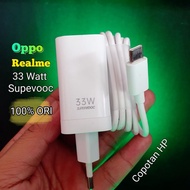 Oppo Charger, Realme 33w Supervooc Copotan HP Made in INDONESIA Original 100% A96 A74 A57 A58 F12pro