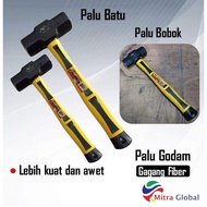 2 LB Bodem Bogem Stone Hammer - 2Lb Rubber Stone Wall Concrete 3 LB Wall Concrete Stone Hammer 3Lb B