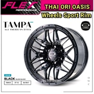 🇹🇭 THAI ORI OASIS Wheels Sport Rim 18" 9JJ ET12 6X139.7 TAMPA 4X4 SAND GLOSS BLACK OFF ROAD HILUX RA