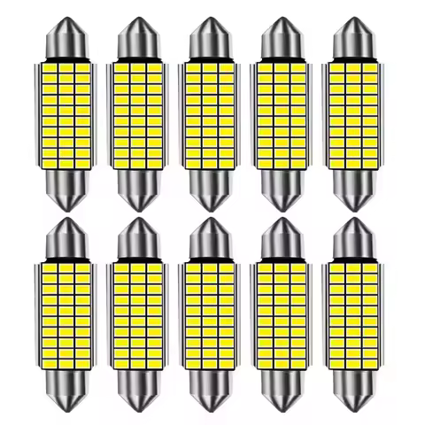 10x Error Free C5W C10W 3014 LED Bulb 31 36 39 41 42mm Interior Reading Light Festoon Auto Dome Lice