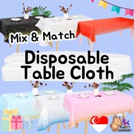 [SG Seller] Party Disposable Table Cloth Polkadot Event Decoration Birthday Celebration Wedding Wate