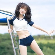 日本學生高腰體操服死庫水水著泳裝/有胸墊/私房攝影Cosplay/M~L*代購七了個三,請先問再標3oSj58w