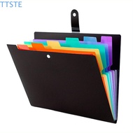 TTSTE A4 File Folder Bag, 7 Pockets Color Insert Accordion File Organizer, Simplicity Large Capacity