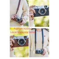 Half case for Fujifilm x100vi, Fuji X100 vi, PU leather, strap, black brown