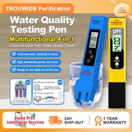 Portable PH Meter Digital LCD Water Purity TDS Meter EC Meter Temperature Tester Pen Household