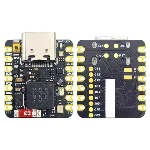 MINI NRF52840 Development Board BT5.0 Bluetooth Module MCU Main Control Board 18*21MM QSPIFlash TYPE