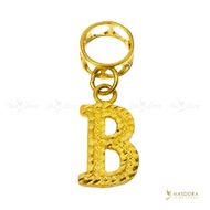 MASDORA 916 Gold Charms Charm Emas ~ Alphabet B (EMAS 916/22K)