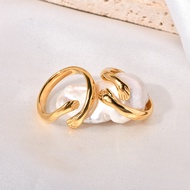Warm Hug Hug Ring Titanium Steel Gold-Plated Fashion Jewelry Ring Ring