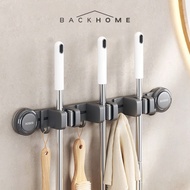 GANTUNGAN ECOCO Suction Mop Holder - Broom & Mop Clamp, Vacuum Mop Hanger, Multifunctional Broom Hol