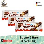Kinder Bueno 6 Bars (3x43g) BB:22/06/2024
