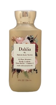 Bath and Body Works Full Size Body Care New Fall 2020 Scent - Dahlia - 24 HR Moisture Body Lotion wi