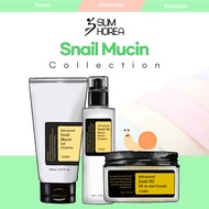 ✨COSRX  Koleksi Snail Mucin✨Snail Gel Cleanser, Snail Mucin Essence, Snail All in One Cream✨
