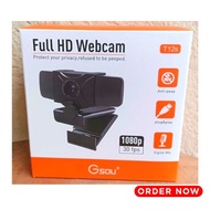 HIGH QUALITY GSOU T12S 1080P FULL HD WEBCAM WITH WEBCAM COVER