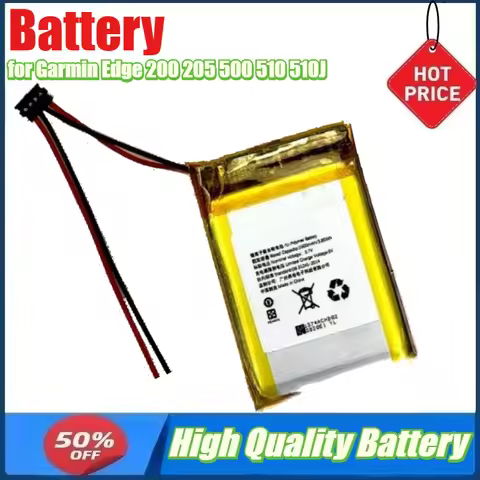 Battery for Garmin Edge 200 205 500 510 510J 520 530 540 Cycling Computer Battery