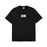 EVIL - TSHIRT - TEXT A23 BLACK