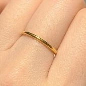 SINKWANG  916 #13 黄金戒指金916 素圈婚戒简约女戒指环情侣对戒 Gold Ring Gold 916 Plain Ring Wedding Ring Simple Female Ring Ring Couple Ring