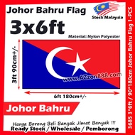 Johor Bahru Flag Bendera Daerah Johor #90*180cm #3*6ft #Johor-Bahru #Flag #Nylon #Polyester #3685