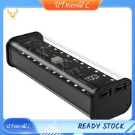 [UTnus9ddL] 21700 Battery Storage Box 4 Slots DIY Power Bank Box for 21700 Charger Dual USB Output T