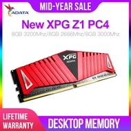 ADATA ใหม่ XPG Z1 PC4 Ddr4 RAM 8GB 3200MHz 3000MHz 2666MHz DIMM รองรับหน่วยความจำเดสก์ท็อป Moe Ddr4รับประกันตลอดอายุการใช้งาน