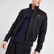 FRED PERRY 100% ORIGINAL FP Jaket lelaki Jacket Long Sleeve Embroidered Stand Collar Men's Jacket  grey  black