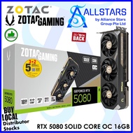 ZOTAC GAMING GeForce RTX 5080 SOLID CORE OC 16GB PCI-Express Gaming Graphics Card (Warranty 3+2 Year