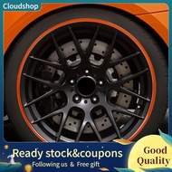 cloudshop Wheel Rim Protector Orange ABS Scratch Guard Self Adhesive 4PCS 19 Inch Rims