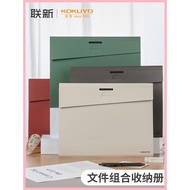 Japan KOKUYO KOKUYO KOKUYO Stationery 1.0m New Pure File Storage Book Combination A4 Folder Student Use Water-Repellent File Bag Test Paper Box