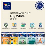 [Shop By Colour] Dulux Interior Wall Paint | Lily White 30048 | Anti-Mould & Anti-Fungus | 1L & 5L