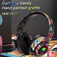 [Free shipping]l750 colorful graffiti headset Bluetooth headset foldable subwoofer card sports wireless headphones wireless Bluetooth game headfone earphones headphones gaming
