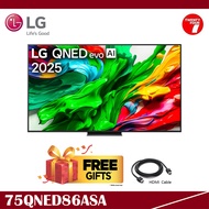 [ Delivered by Seller ] LG 75 inch QNED evo AI TV QNED86 MiniLED 144Hz Gaming Mode* Dolby Vision (20