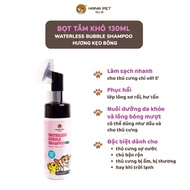 Bọt tắm khô dưỡng lông cho thú cưng Waterless Bubble Shampoo 130ml - Hana Pet Việt Nam