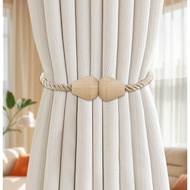 2pcs magnetic curtain fixator, magnetic curtain binding rope, circular binding rope