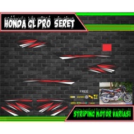 Gl pro drag motorcycle sticker striping