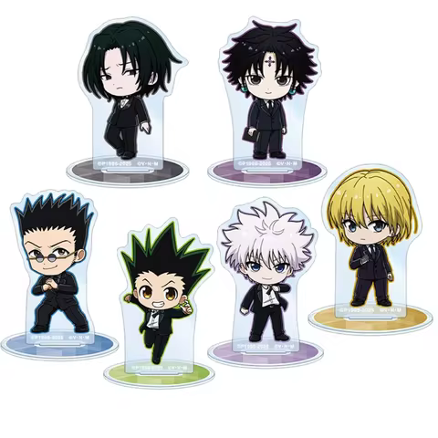 “Hunter X Hunter” 10cm Acrylic Stand Keychain Gon Freecs/Killua Zoldyck Q-style Suit Ver Exquisite D