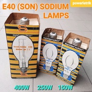 💥READY STOCK💥 SPLENDOR 150W 250W 400W HIGH PRESSURE SODIUM(SON) LAMPS BULB - E40