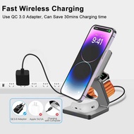 3 In 1 Foldable Wireless Charger Station For Iphone Stand