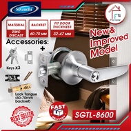 ST GUCHI PRIVACY LEVER LOCK / ST GUCHI SGTL-8600 / Tubular Lever Door Lock 60-70 mm / Tombol Pintu R