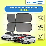 Magnet Sunshade For Toyota Raize, Vios, Innova, Altis, Veloz, Avanza, Camry, Fortuner, Yaris, Cross