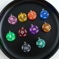MQGY 12-Sided Dice Acrylic Color Multi-Sided Dice 12-Digit Entertainment Colorful Dice Jewelry Penda