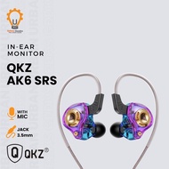 QKZ AK6 SRS Earphone HiFi Mic Driver 11mm Cable OFC Gaming Music